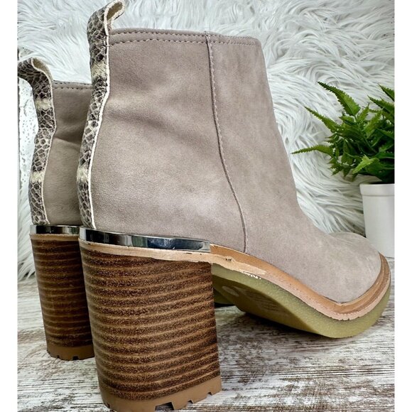VINCE CAMUTO Gorgan Boots Women’s Size 8 Grey Suede Kelivena Ankle MSRP $149 - Picture 7 of 13
